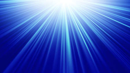 blue light rays abstract backgroundの写真素材