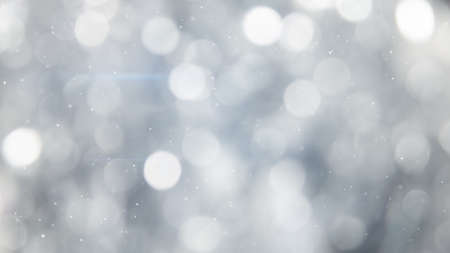 grey circle bokeh lights. Computer generated abstract background