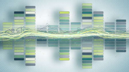 music equalizer with curves abstract illustration