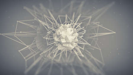Core future shape. Abstract futuristic sc-fi concept. 3D render illustration