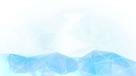 light blue polygon background. Computer generated graphicの写真素材