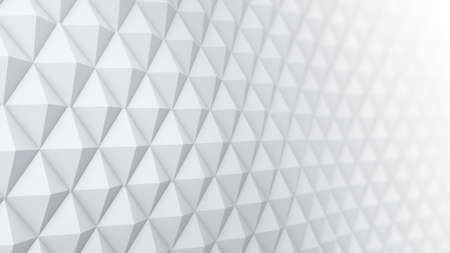 White surface waving. 3D rendering abstract backgroundの写真素材