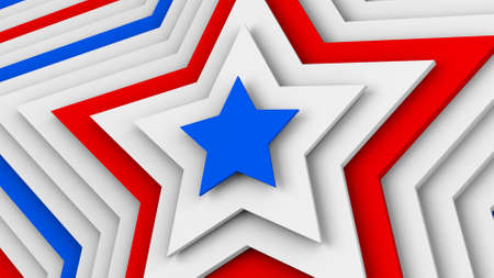 USA flag stars. Abstract 3D renderの写真素材