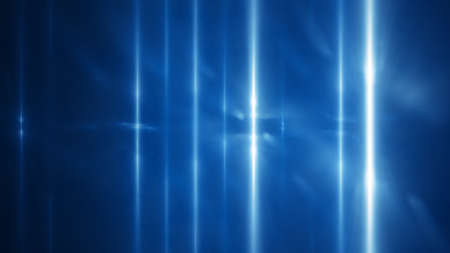Vertical blue light stripes. Computer generated abstract backgroundの写真素材