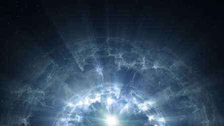 Plasma glowing surface. Computer generated abstrac futuristic background. 3D render illustration