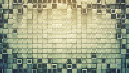 Frame of cubes and free space. Abstract background. 3D rendering
の写真素材