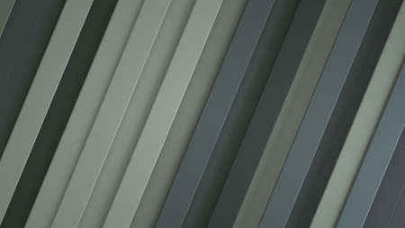 Gray diagonal stripes. Abstract geometric background. 3D render illustrationの写真素材