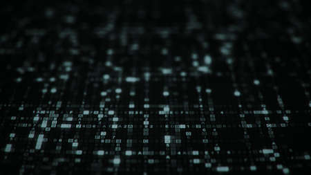 Hexadecimal digital code symbols. Futuristic big data information technology concept. Computer...