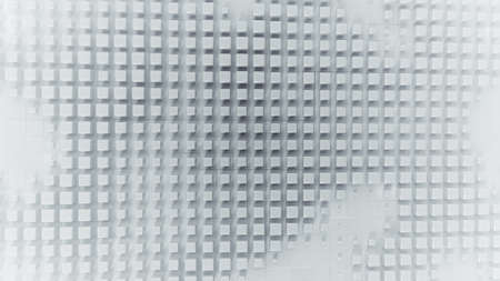 Grunge cubes on wall. Abstract 3D render illustration