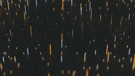 Technical plate with glowing lines. 3D render illustration with DOFの写真素材