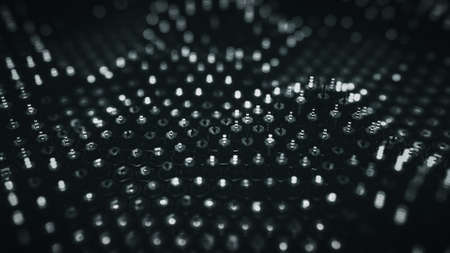 Technology matrix of hex. Computer generated abstract background. 3D render illustration with depth of field
の写真素材