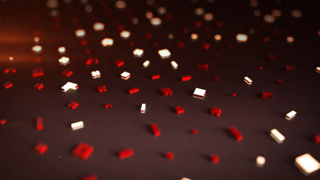 Surface with abstract symbols. 3D rendering with DOF
の写真素材