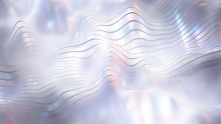 White dynamic wave. Abstract background. 3D render