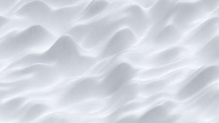 White trembling surface. Computer generated abstract background. 3D render illustrationの写真素材