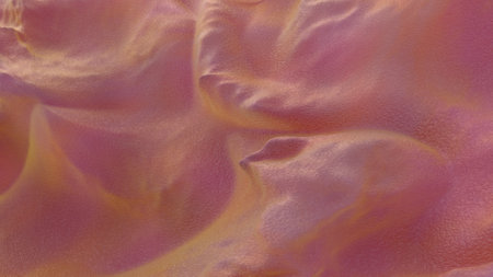 Iridescent pink yellow background. Abstract computer generated background. 3D rendering