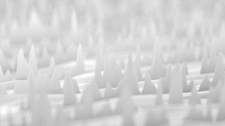 Symbolization of a digital equalizer. Smooth flowing wavy lines. 3D render illustrationの写真素材