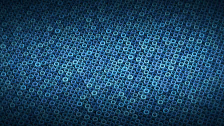 Blue abstract background with geometric shapes. 3D render