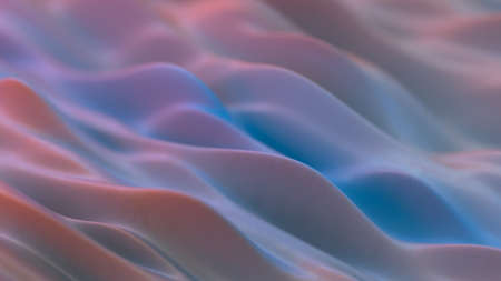 Rippled surface with shallow DOF. 3D rendering illustrationの写真素材