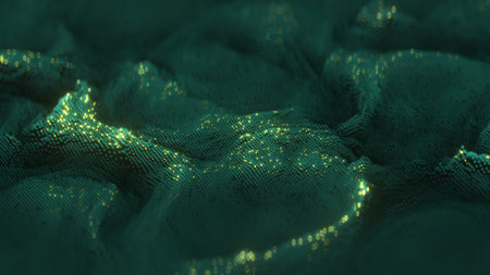 Big data in graph form. Future information technology background. 3D rendering illustrationの写真素材