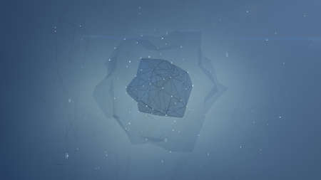 Global network connection. Digital technology and communication concept. 3D renderの写真素材