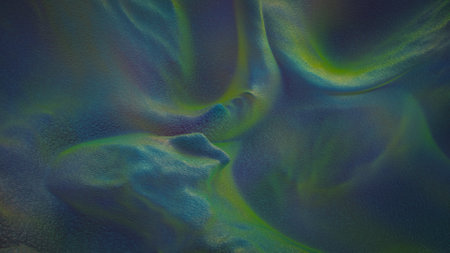 Iridescent holographic foil background. 3D rendering illustrationの写真素材
