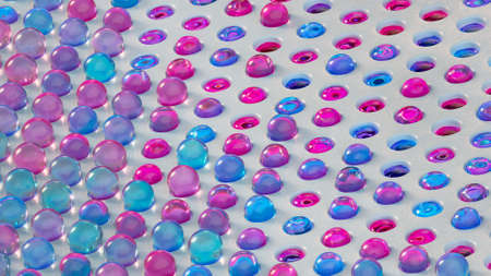 Inflated bubbles. Abstract 3D renderの写真素材