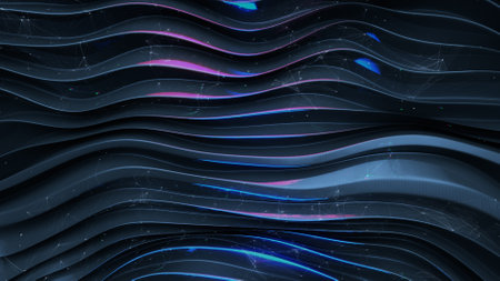 Connectivity technologies abstract. 3D renderの写真素材