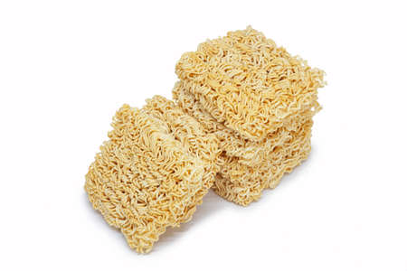 Instant Noodle Isolated on White Backgroundの写真素材