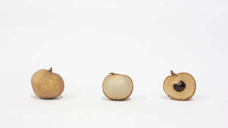longan fruits - exotic  fruits on backgroundの写真素材