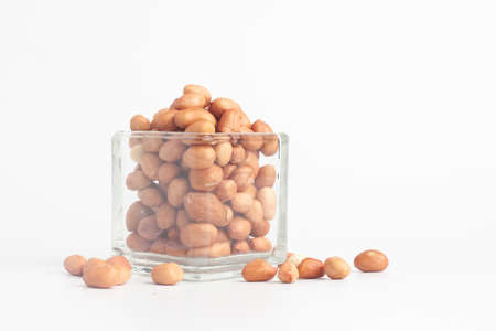 Peanut isolated on white backgroundの写真素材