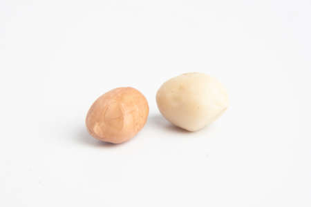 Peanut isolated on white backgroundの写真素材