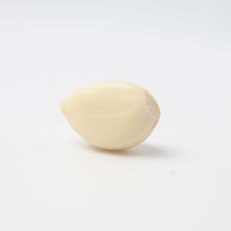 garlic isolated on white backgroundの写真素材