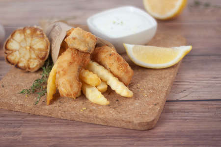 fish and chipsの写真素材