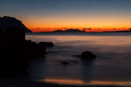 sunrise over the seaの写真素材