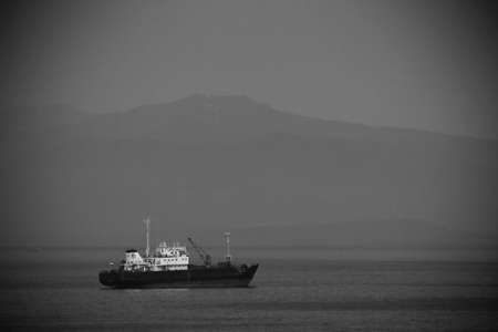 Ships in the sea near Petropavlovsk-Kamchatskyの写真素材