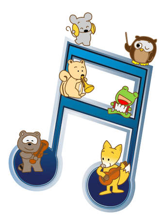 Concert of animalのイラスト素材