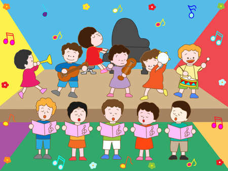 Music recitalのイラスト素材