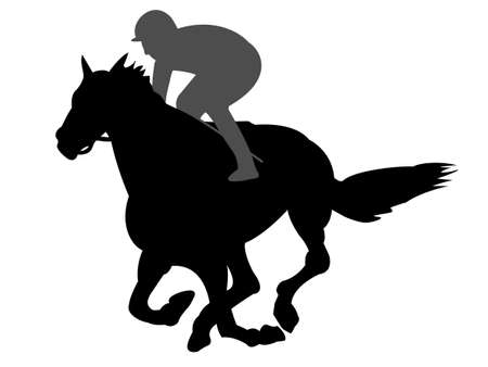 Horse racingのイラスト素材
