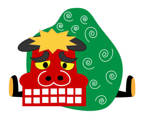 Lion Danceのイラスト素材