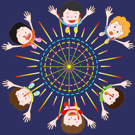 fireworkのイラスト素材