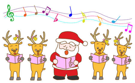 christmas musicのイラスト素材