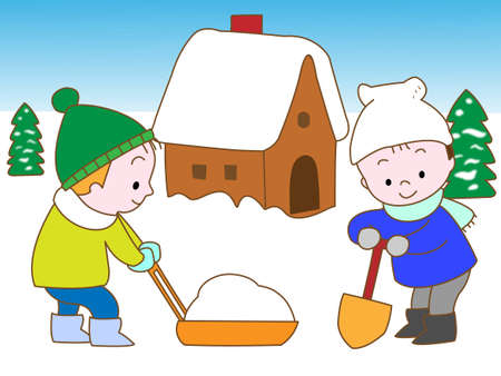 winter lifeのイラスト素材