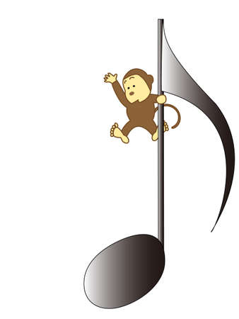 Monkey musicのイラスト素材