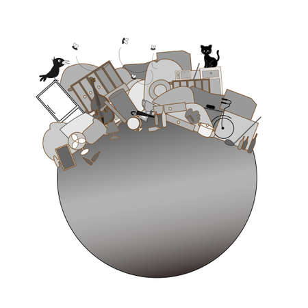 Global environmental issuesのイラスト素材