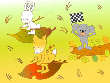 Grass for the animalsのイラスト素材