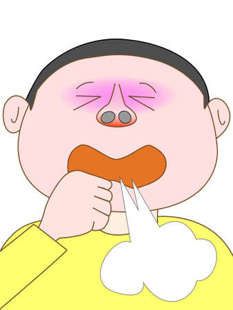 Children's coughのイラスト素材