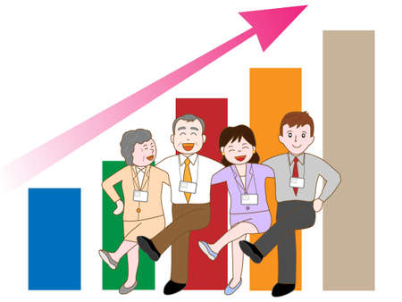 Business successのイラスト素材