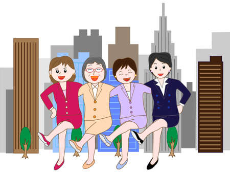 Good teamwork in businessのイラスト素材