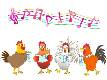 Chicken concertのイラスト素材
