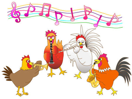 Chicken concertのイラスト素材